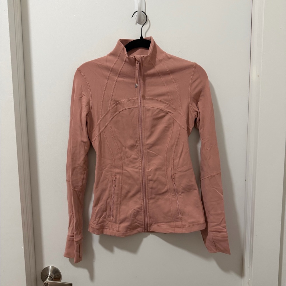 lululemon athletica Define Nulu Rose Dust Full-Zip Athletic Jacket